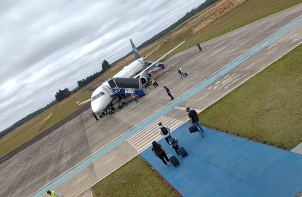 Mais de 3.500 passageiros circularam pelo Aeroporto em Correia Pinto