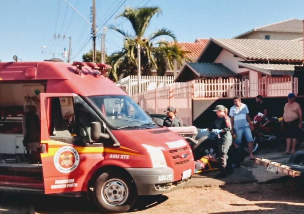 Mais um acidente na Juscelino Kubitschek em Correia Pinto