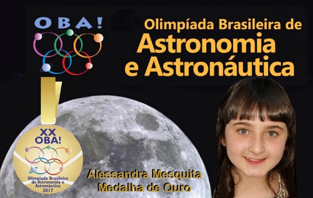 Aluna correiapintense é  Medalha de Ouro na Olimpíada de Astronomia e Astronáutica