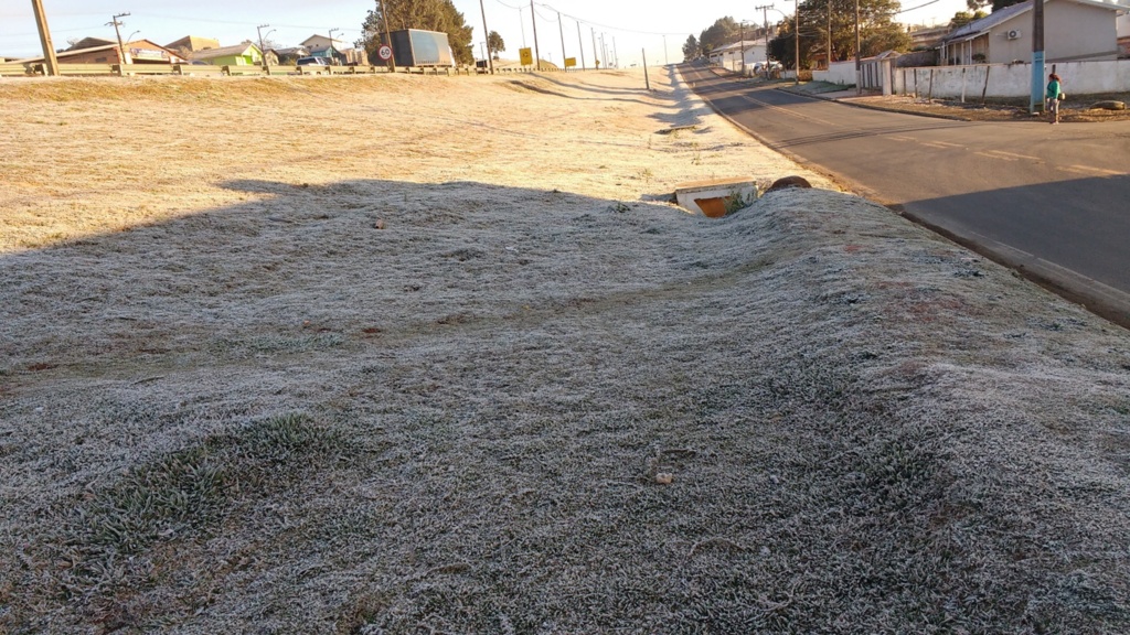 Geada e -1ºC em Correia Pinto