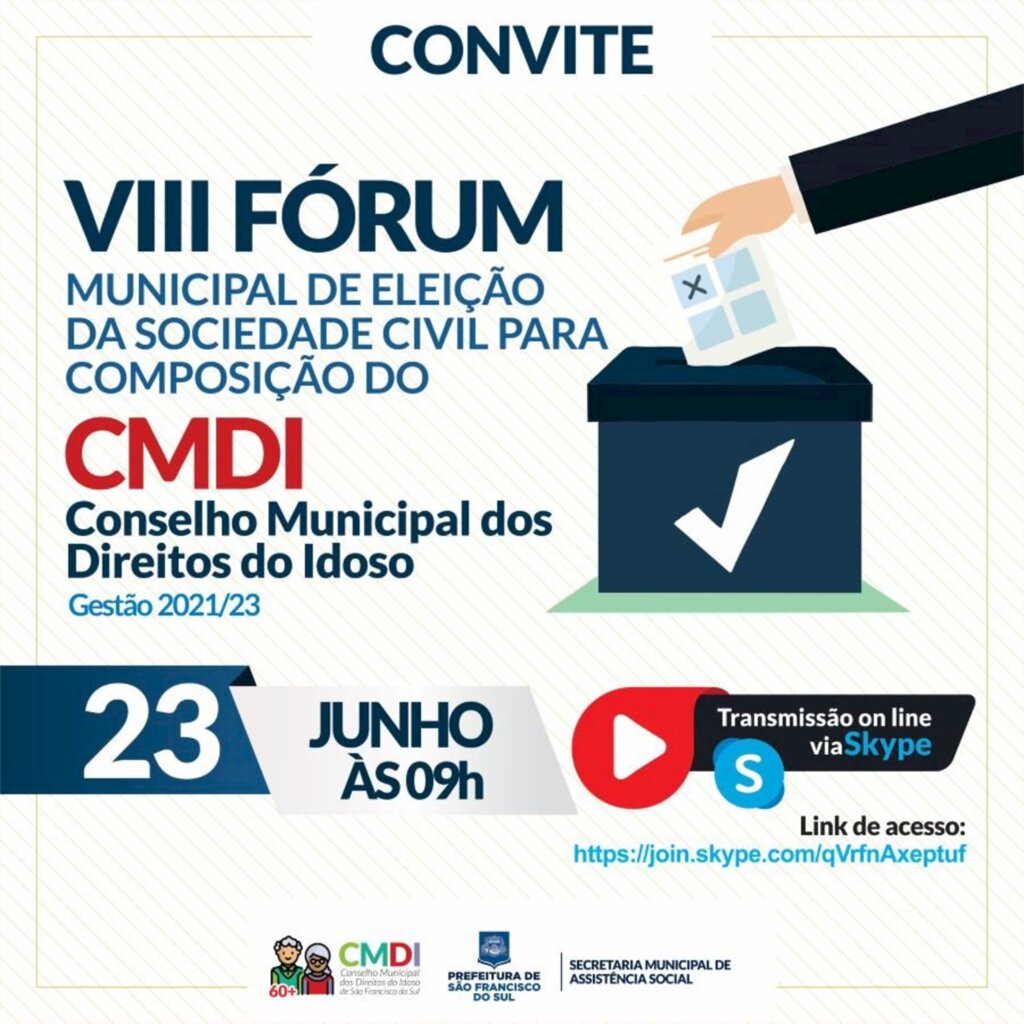 VIII Fórum de Eleição da Sociedade Civil - Gestão 2021/2023.