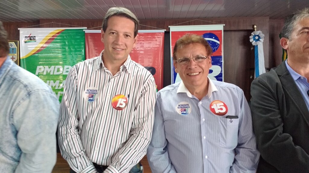 Marcos e Machado pelo PMDB, PR, PDT, PSC, PSDB e PTB