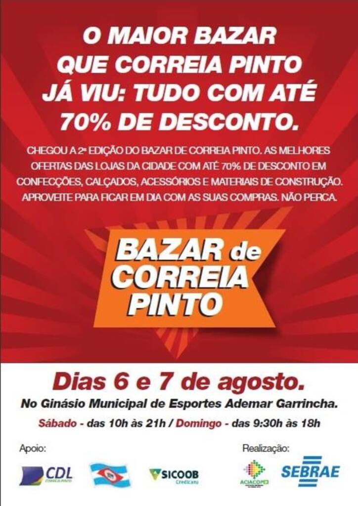 2º Bazar do Comércio Varejista de Correia Pinto