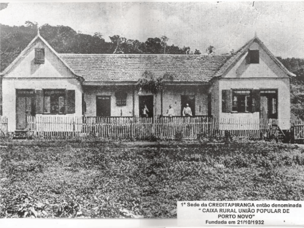  - Casa Wilibaldo Stuelp. Primeira sede cooperativa de crédito, do SICOOB CREDITAPIRANGA, em 1932