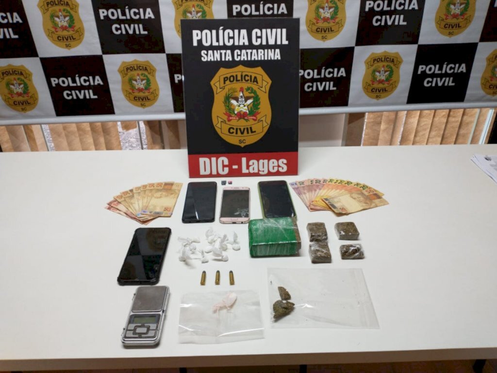 Prisão em flagrante em operação da Polícia Civil contra o tráfico de drogas