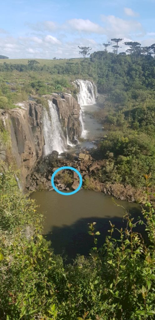 Corpo é localizado abaixo da cachoeira do Salto Caveiras