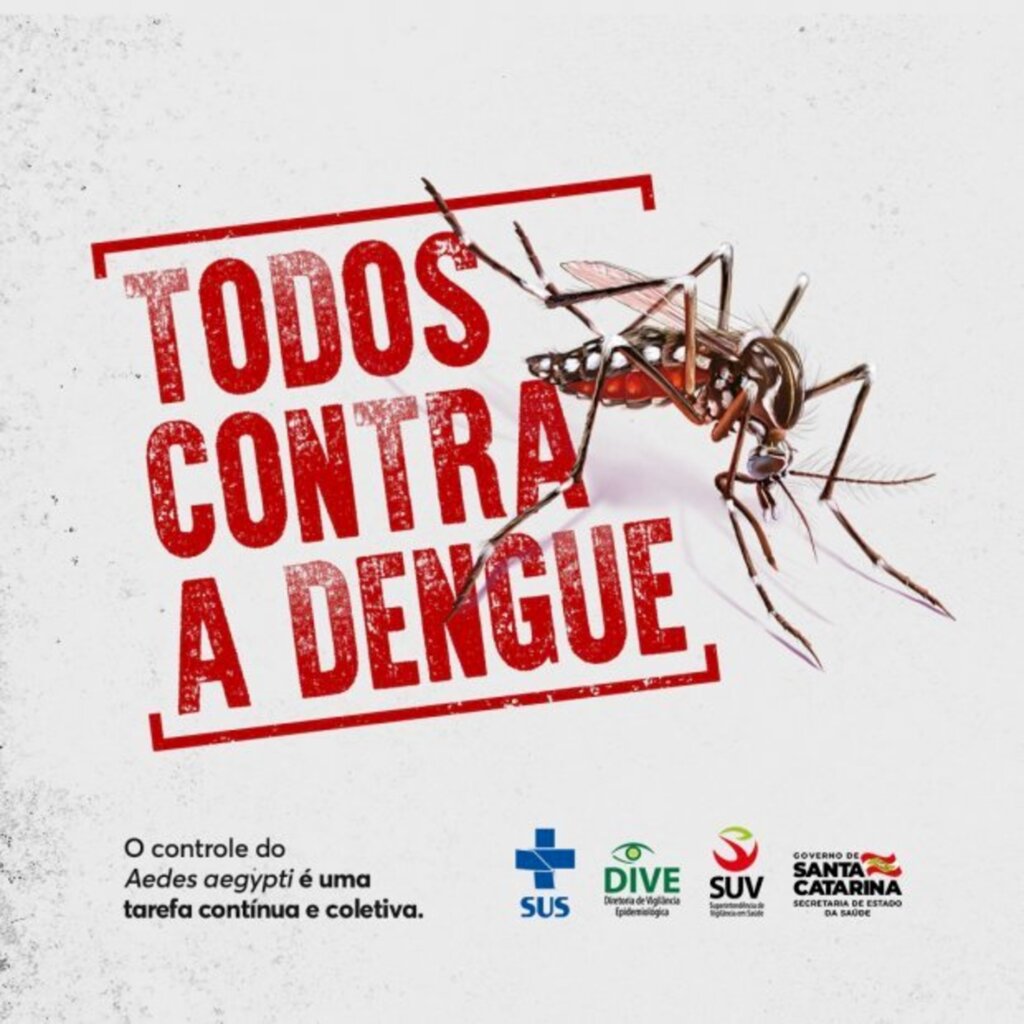 Secretaria de Saúde faz alerta sobre o aumento de casos de dengue em Santa Catarina