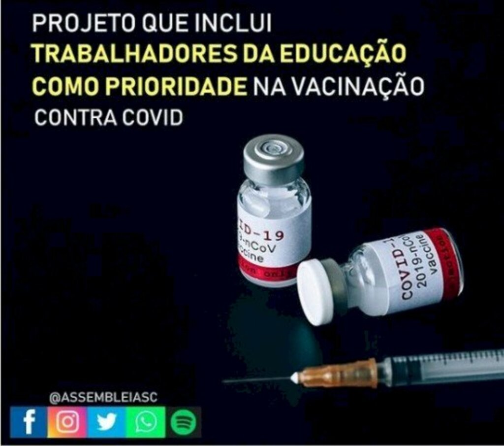 Projeto prevê incluir professores em grupos prioritários