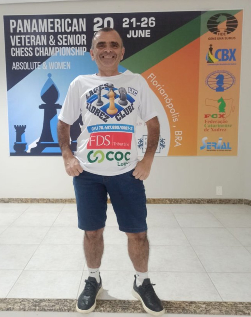 Marco Cordeiro representa Lages no Campeonato Pan-Americano Sênior de Xadrez