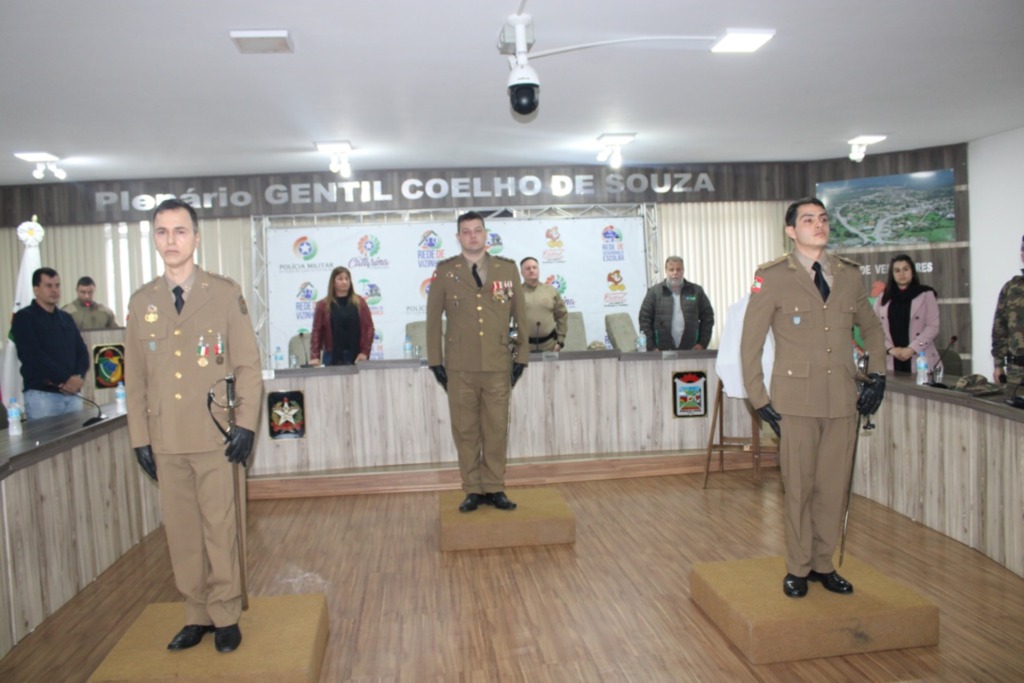 2º Tenente Jonas Braga assume o comando da Polícia Militar de Otacílio Costa
