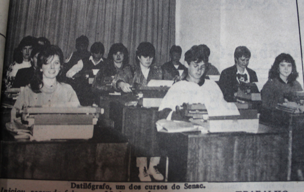 Senac implantava novos cursos em 89