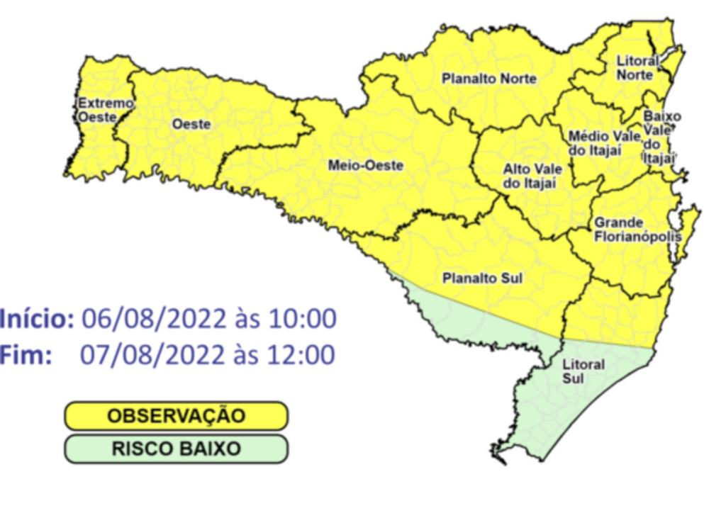 Previsão aponta chuva frequente nos próximos dias