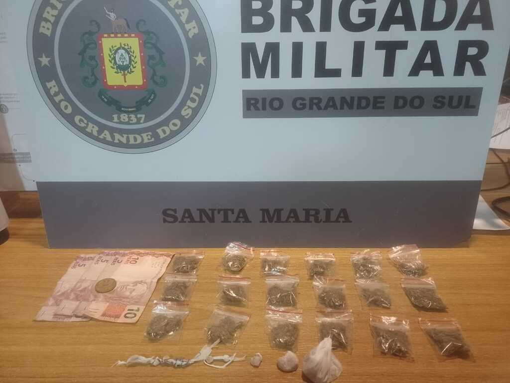 Jovem é preso por tráfico de drogas no Bairro Noal em Santa Maria