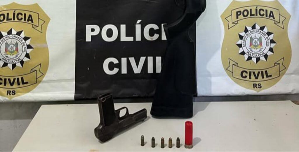 Jovem é preso no Getúlio Vargas com pistola 7.65