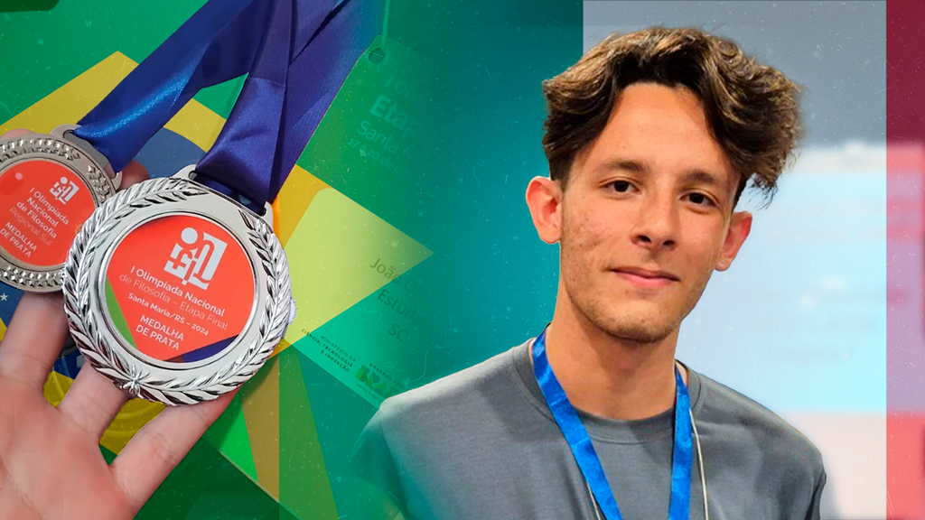 João Otávio quer conqiustar a medalha de ouro na Olimpíada de Filosofia na Itália