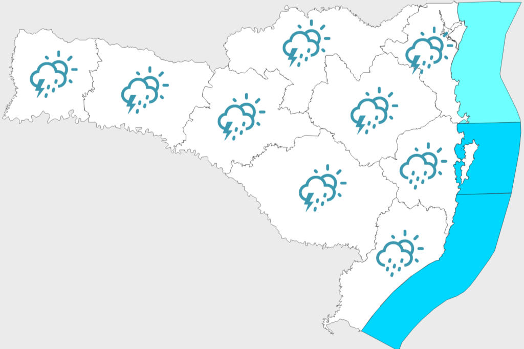 Previsão do Tempo: calor intenso persiste no Litoral Sul de SC