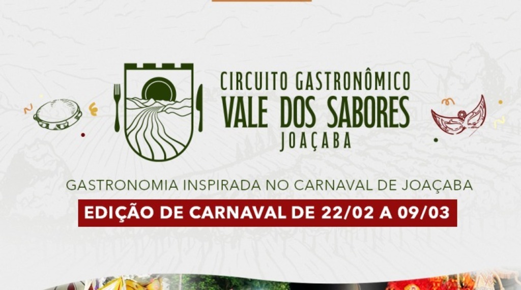 Circuito Gastronômico Vale dos Sabores traz a alegria do Carnaval para a mesa dos joaçabenses e turistas