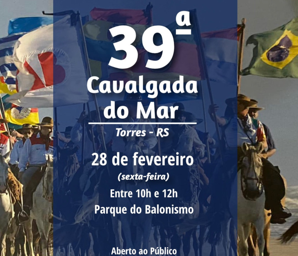39ª CAVALGADA DO MAR CHEGA  A TORRES NA  SEXTA-FEIRA (28)
