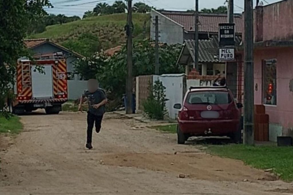 Mulher é atacada por abelhas e socorrida pelos bombeiros em Laguna