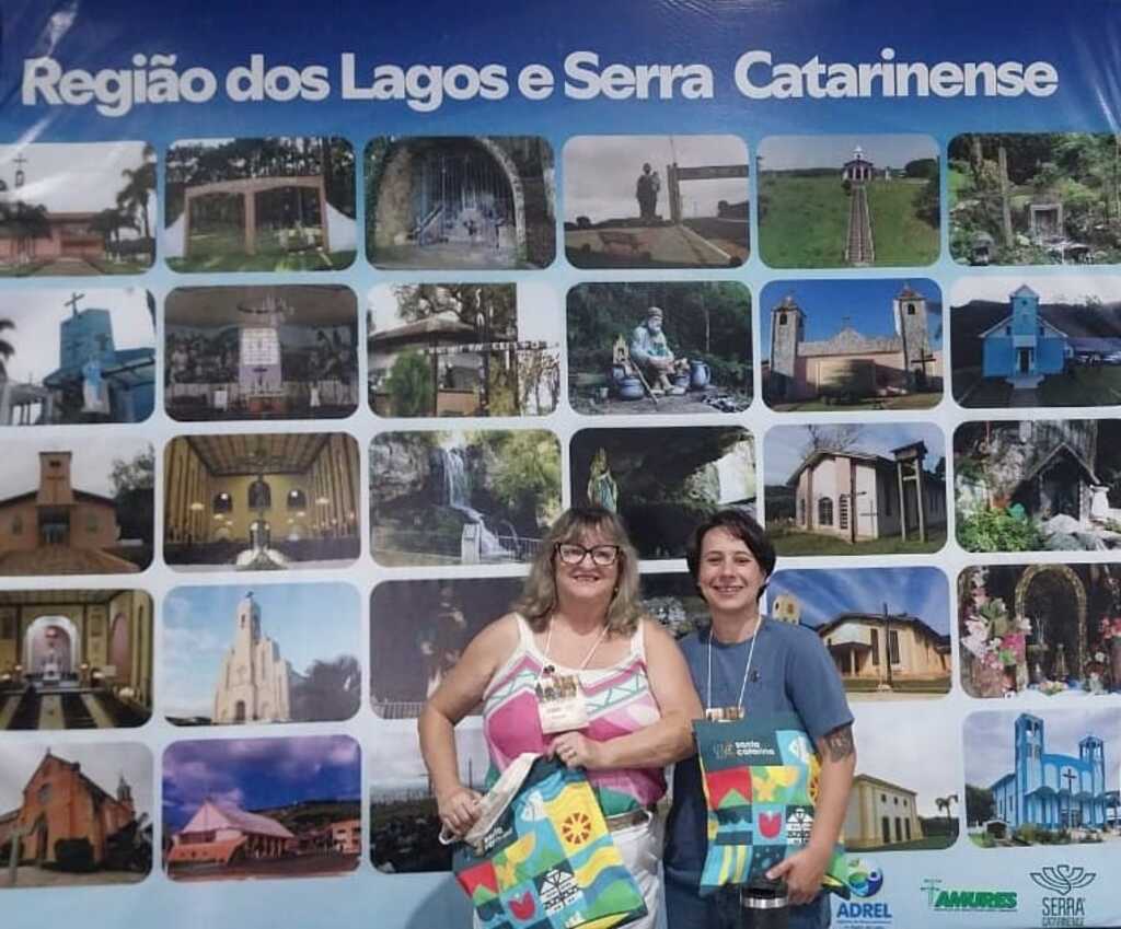 Otacílio Costa esteve representado em evento de turismo religioso no Alto Vale