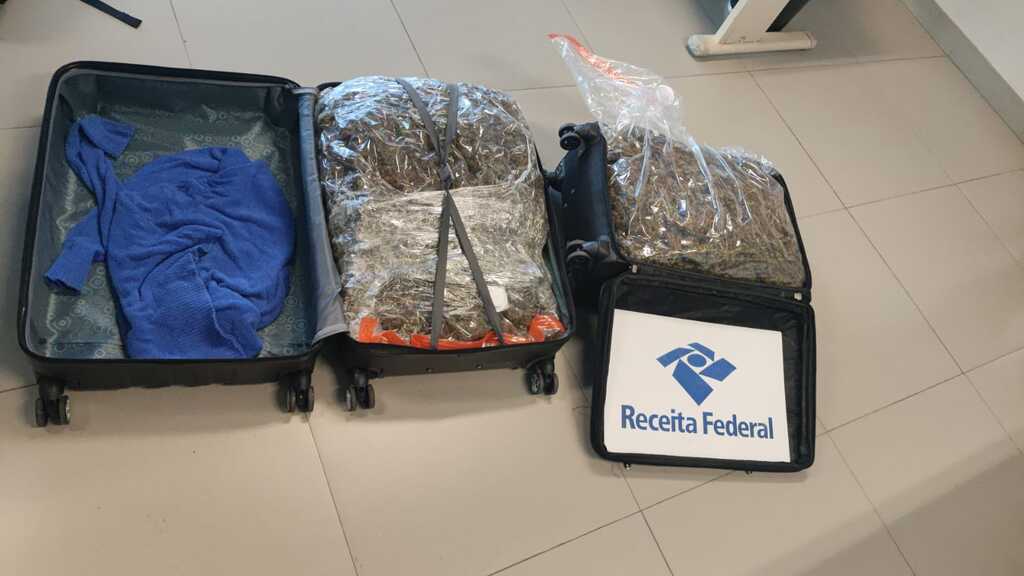 Receita Federal apreende na Fronteira R$ 270 mil em drogas que seriam transportadas para Santa Maria