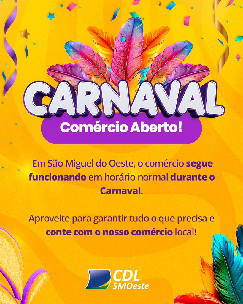 CDL orienta sobre abertura do comércio durante o Carnaval