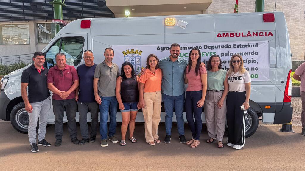 Lucas Neves entrega ambulância e reforça saúde na Serra Catarinense