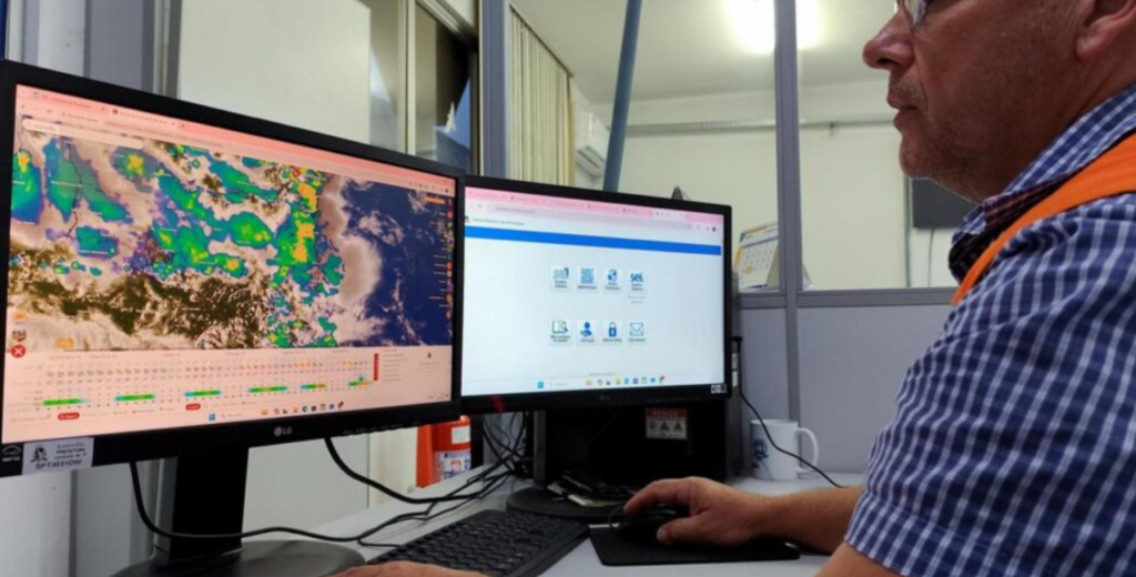 Acumulado de chuva chega a 50 milímetros na região Sul de Joinville em apenas uma hora