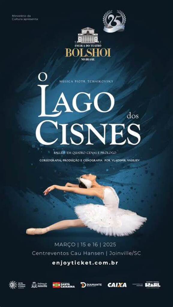 Escola de Teatro Bolshoi comemora 25 anos com estreia do clássico Lago dos Cisnes