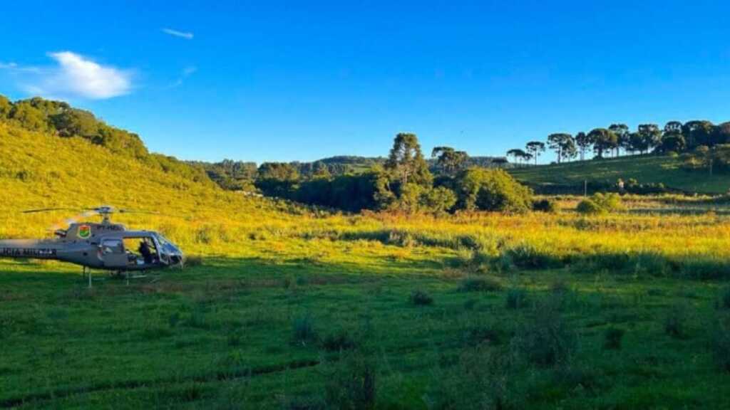 Homem atira contra helicóptero da PM e acaba morto após confronto em SC