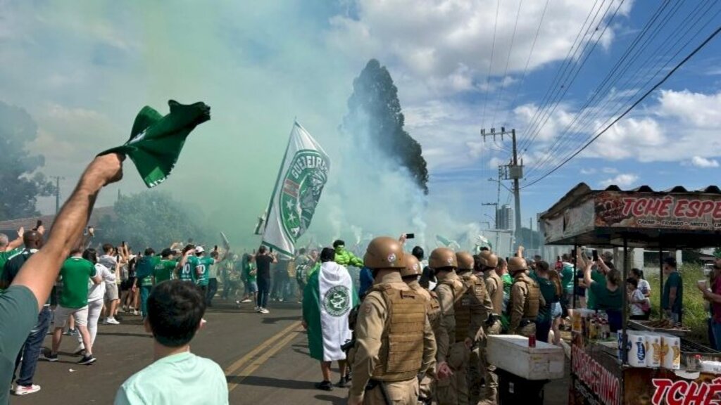 Polícia Militar garante segurança no primeiro jogo da final do Catarinense de Futebol