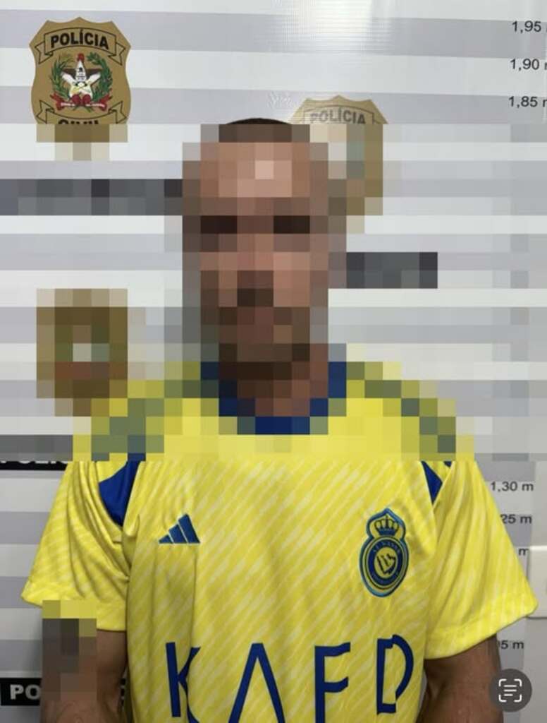 POLÍCIA CIVIL PRENDE HOMEM SUSPEITO DE PRATICAR OS CRIMES DE ROUBO E ESTUPROA