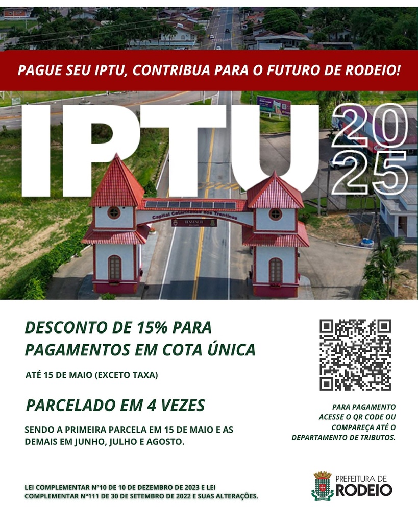 IPTU 2025 ESTÁ DISPONÍVEL!