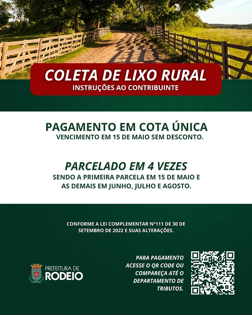 COLETA DE LIXO RURAL