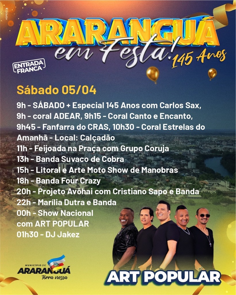 VEM AÍ A ARARANGUÁ EM FESTA 2025!