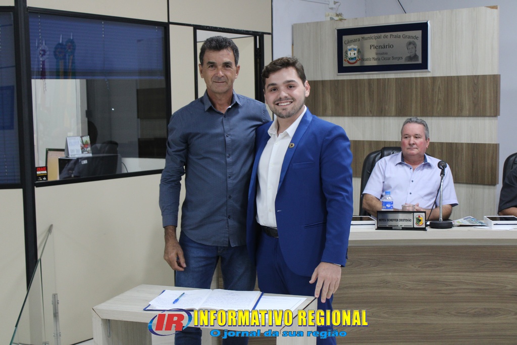SUPLENTE DE VEREADOR GUILHERME BRUNEL  ASSUME CADEIRA NA CÂMARA DE PRAIA GRANDE