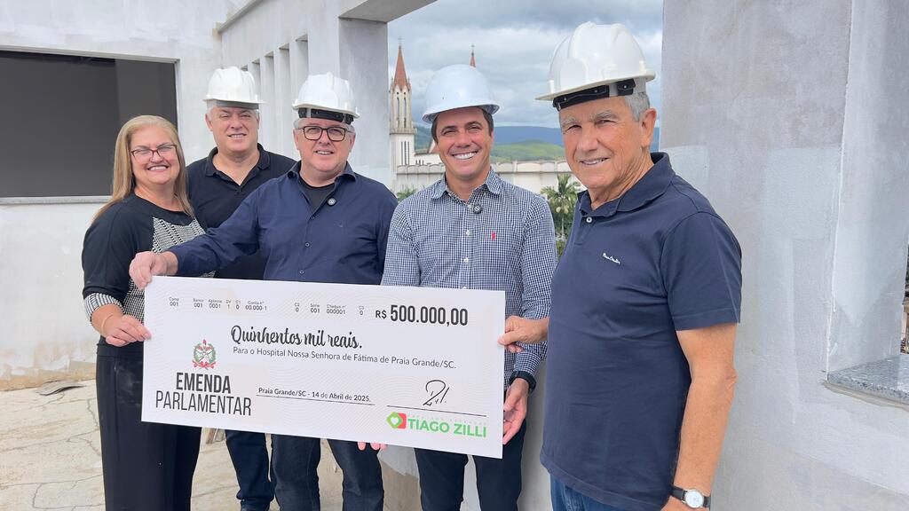 DEPUTADO TIAGO ZILLI ENTREGA R$ 500 MIL PARA O HOSPITAL DE PRAIA GRANDE E ACOMPANHA OBRAS DE AMPLIAÇÃO