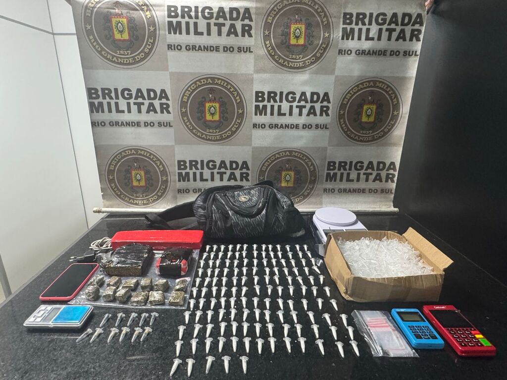 BRIGADA MILITAR APREENDE QUASE DOIS QUILOS DE DROGAS EM AÇÕES POLICIAIS DE ROTINA NO LITORAL NORTE DO RS