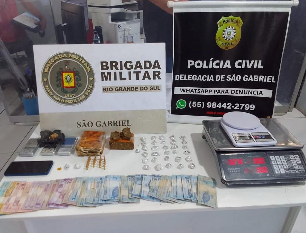 Jovem é preso por tráfico de drogas e posse de munição em São Gabriel