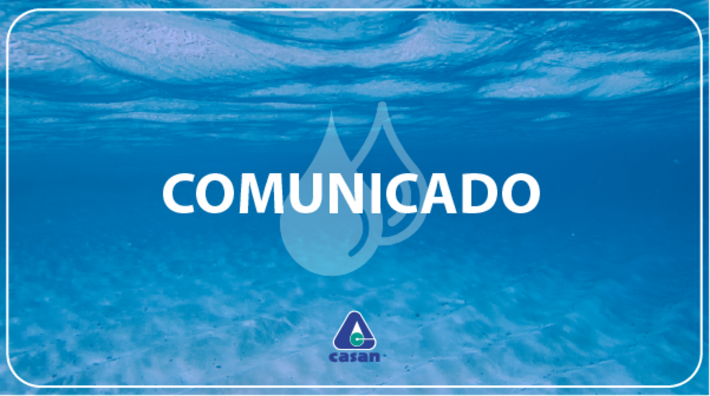 Casan informa que o abastecimento será interrompido nesta quinta