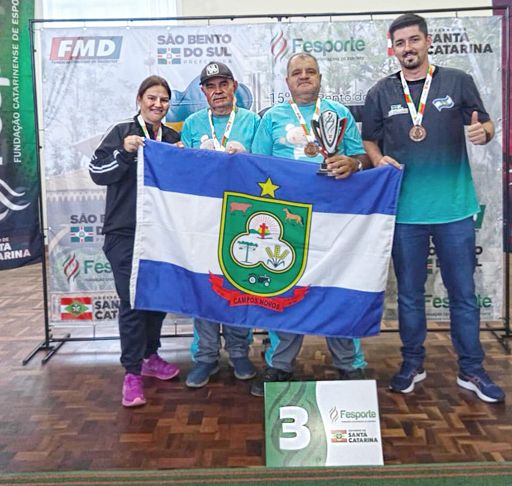 Campos Novos conquista 3º lugar no Truco Masculino nos Jogos Abertos da Terceira Idade