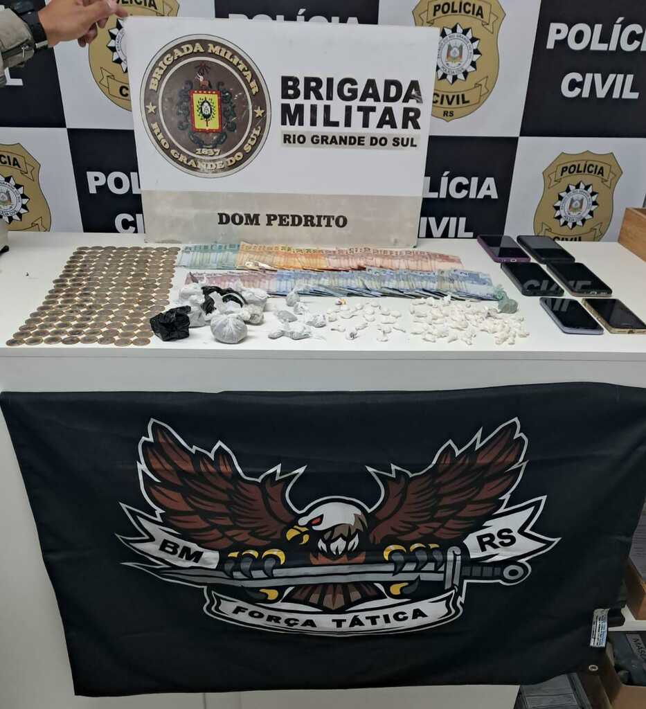 Trio de traficantes é preso em Dom Pedrito