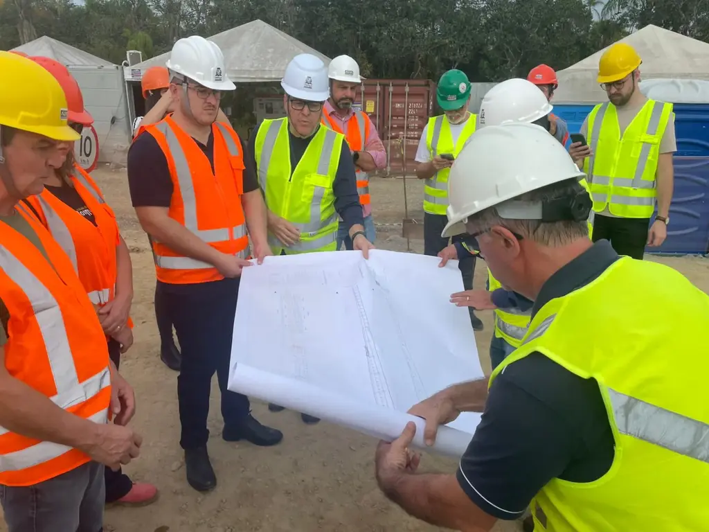 Vereadores fiscalizam obras da Ponte Joinville e destacam avanço dentro do cronograma