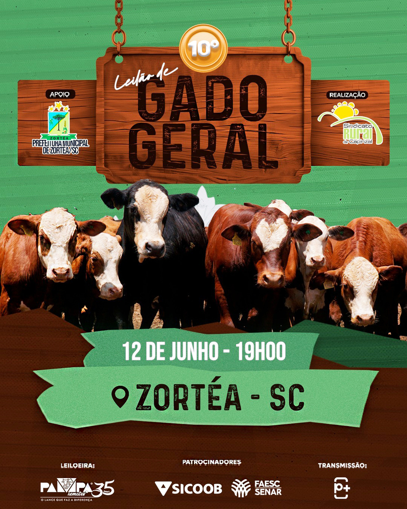 10º Leilão de Gado Geral de Zortéa – Inscrições Abertas!