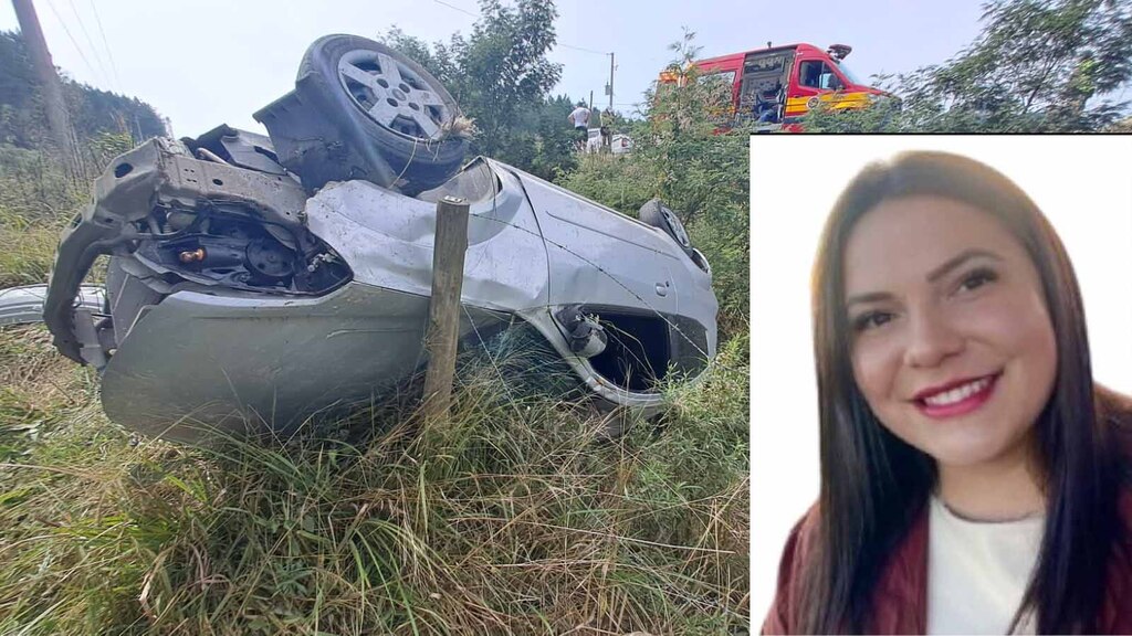 Atualização:  Secretária de Meio Ambiente de Palmeira perde a vida em grave acidente na SC-114