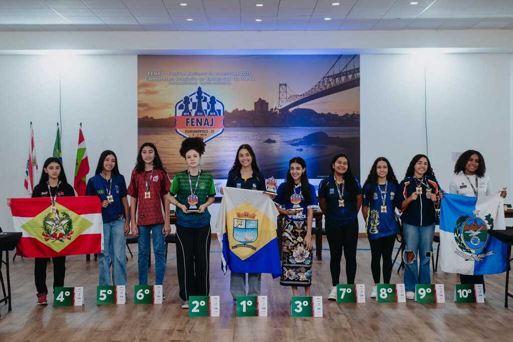 Alice Pavão é bronze no Brasileiro de Xadrez