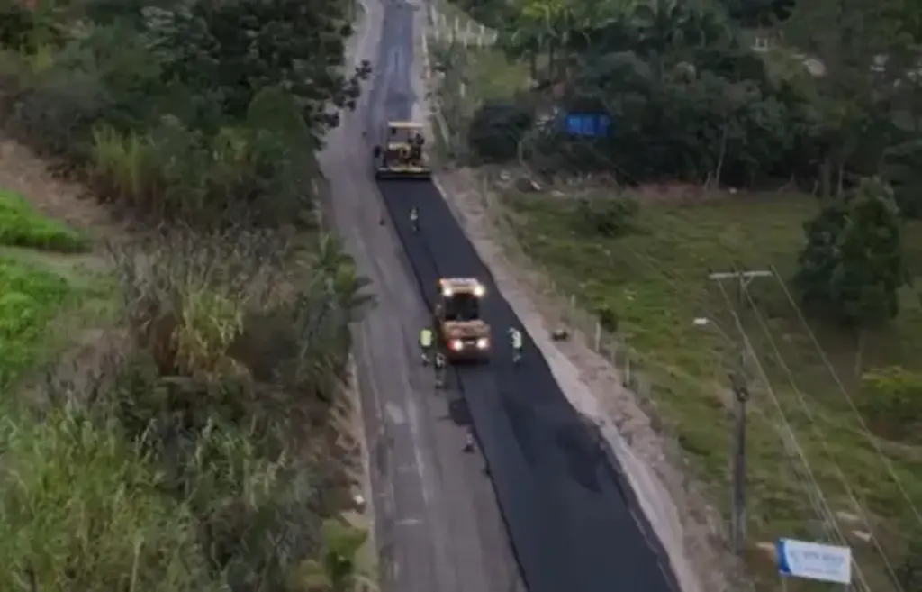 Avançam as obras de revitalização da SC-340 entre Witmarsum e Vitor Meireles