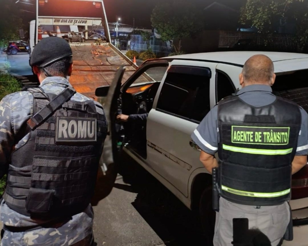 Veículos irregulares são apreendidos em blitz no fim de semana