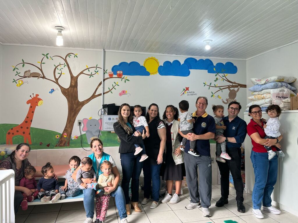 Rotary Club de Lages Coral e Uniplac reformam Creche Sepé Tiaraju