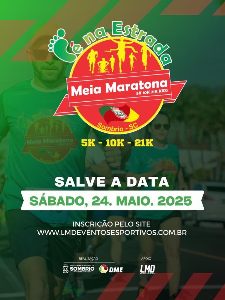 SOMBRIO: MEIA MARATONA PÉ NA ESTRADA 2025 BATE RECORDE DE INSCRITOS